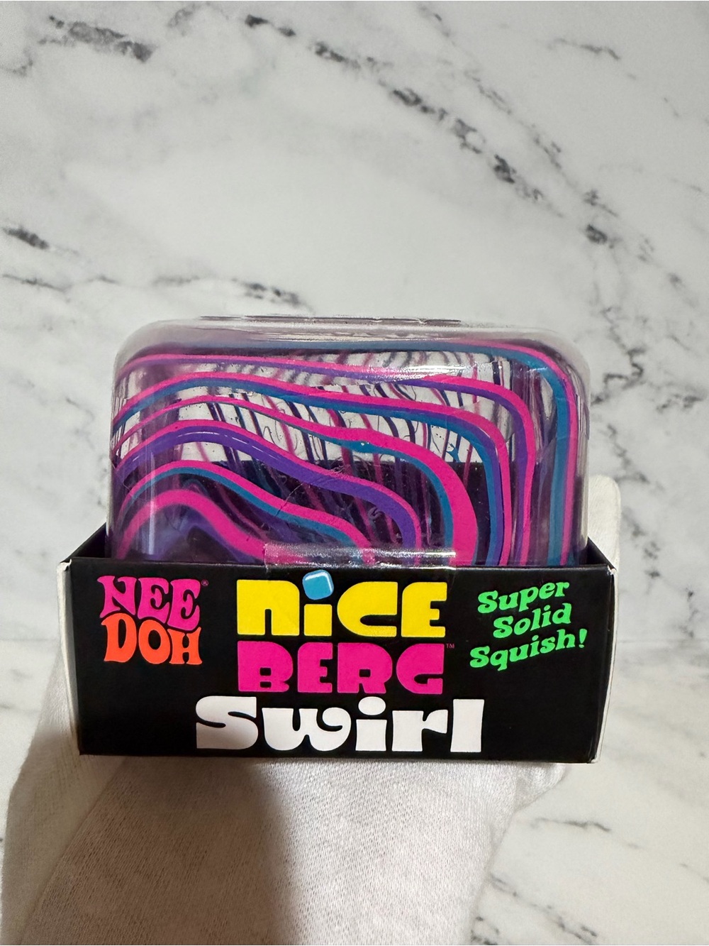 NeeDoh Nice Berg Swirl Purple Pink Blue - Picture 3 of 5